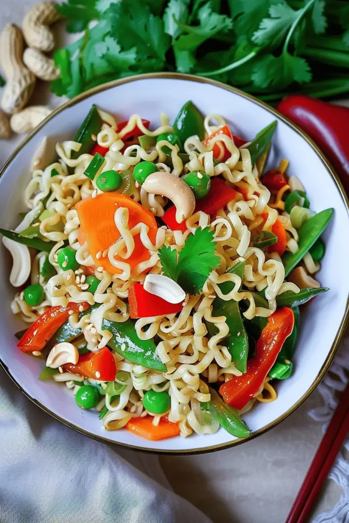 Asiatischer Nudelsalat mit Mie-Nudeln