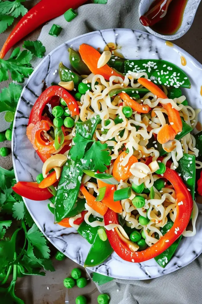 Asiatischer Nudelsalat mit Mie-Nudeln