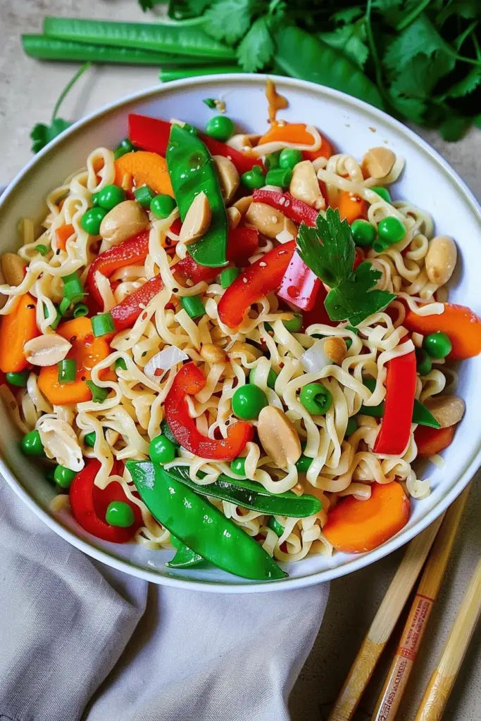 Asiatischer Nudelsalat mit Mie-Nudeln