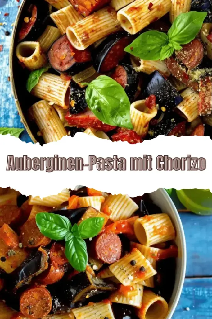 Auberginen-Pasta mit Chorizo
