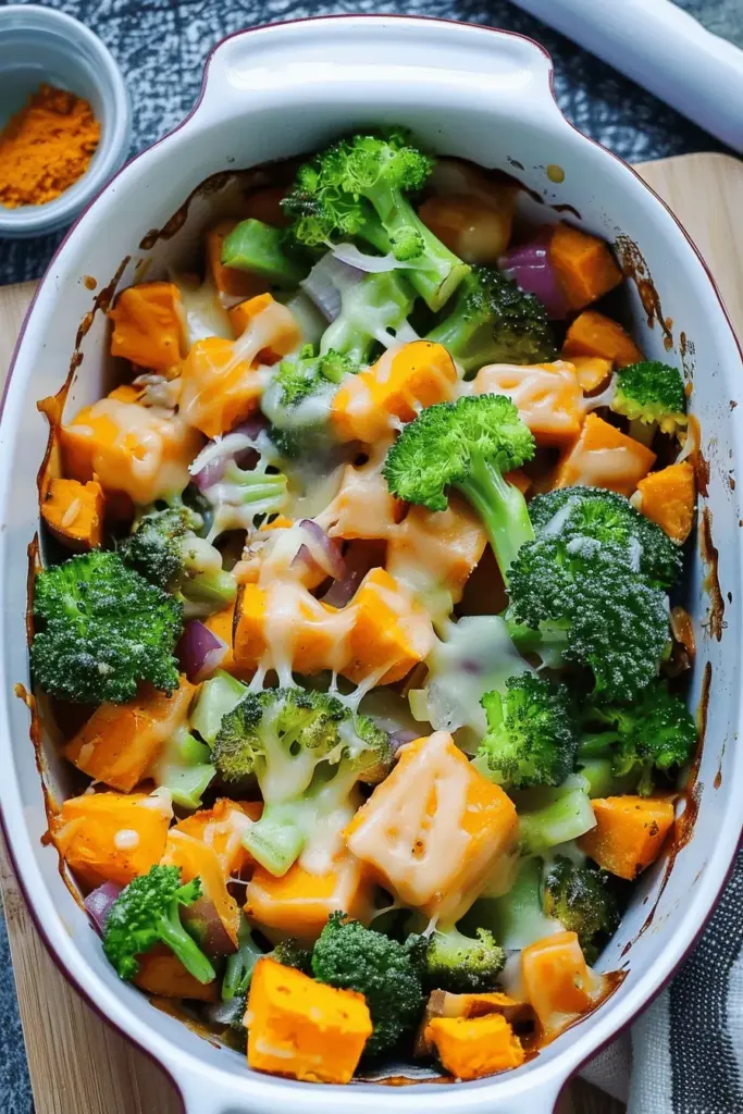 Brokkoliauflauf mit Süßkartoffeln – Kinderrezept
