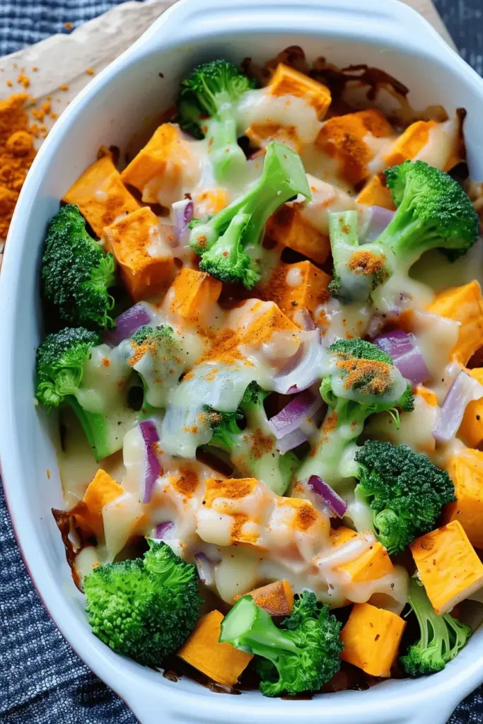 Brokkoliauflauf mit Süßkartoffeln – Kinderrezept