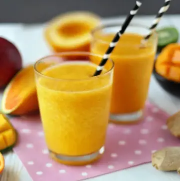 Detox Smoothie mit Mango & Ingwer