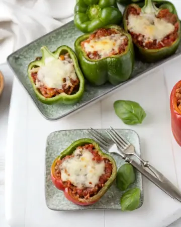 Gefüllte Lasagne-Paprika Low Carb
