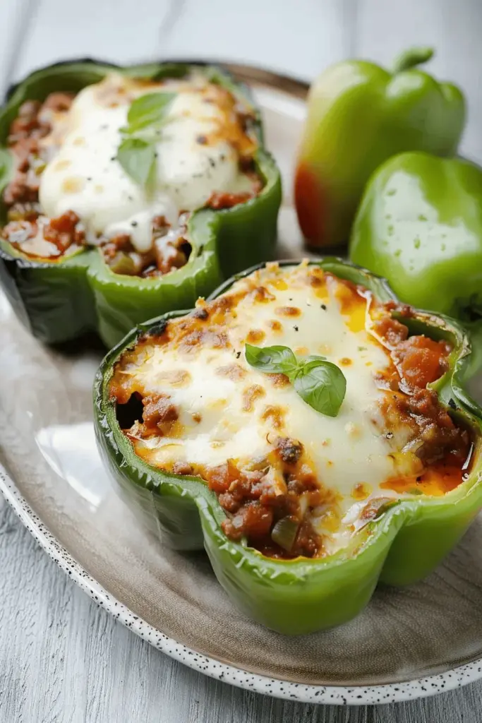 Gefüllte Lasagne-Paprika Low Carb