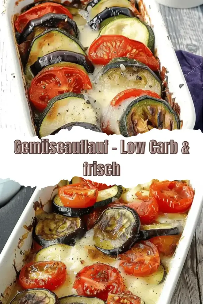 Low Carb Gemüseauflauf mit frischem Gemüse