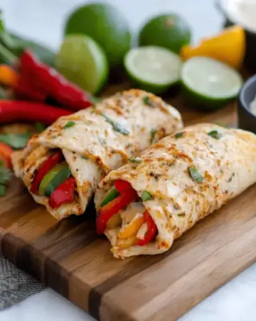 Hähnchen Fajita Röllchen Low Carb