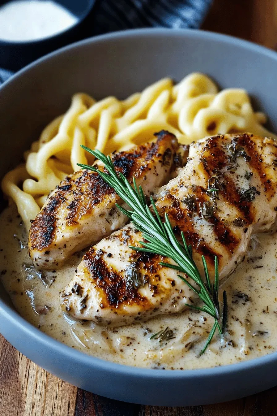 Hähnchen in Kräutersauce
