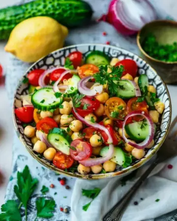 Kichererbsensalat mit Tomaten img