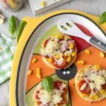 Kinderpizza mit Quark-Öl-Teig