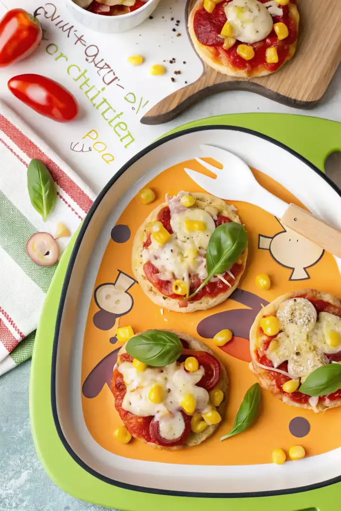 Kinderpizza mit Quark-Öl-Teig