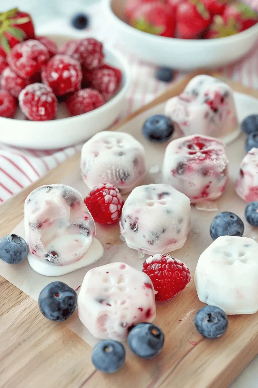 Low Carb Frozen Yoghurt Bites – 2 Zutaten