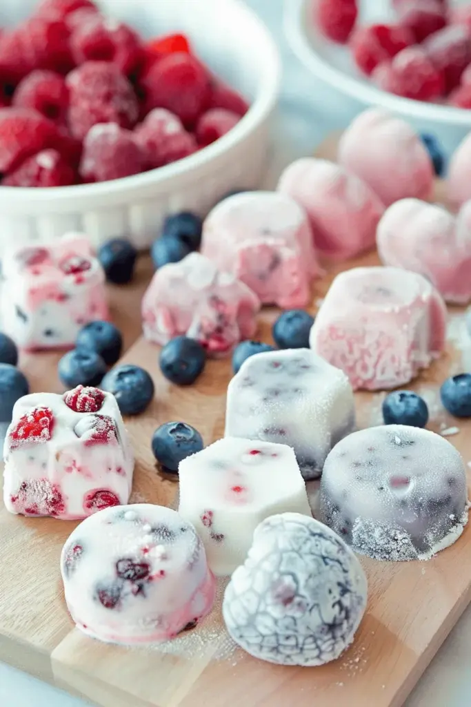 Low Carb Frozen Yoghurt Bites – 2 Zutaten