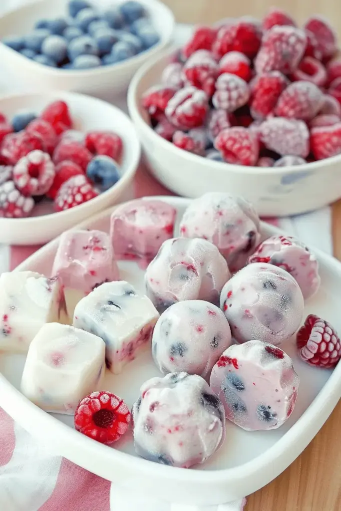 Low Carb Frozen Yoghurt Bites – 2 Zutaten