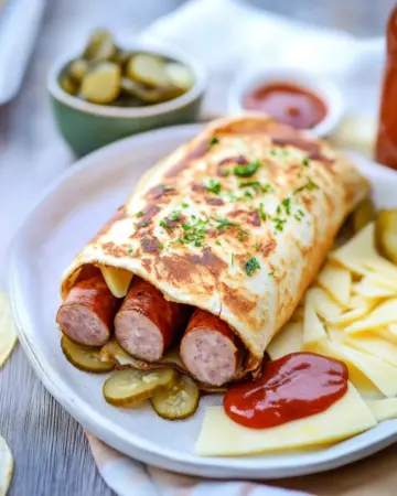 Low Carb Hotdog Rolle mit Würstchen