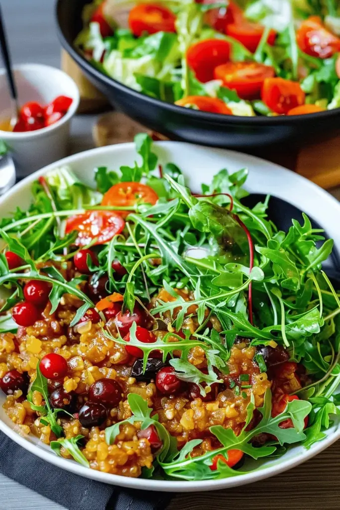 Roter Linsensalat mit Rucola – einfach und orientalisch