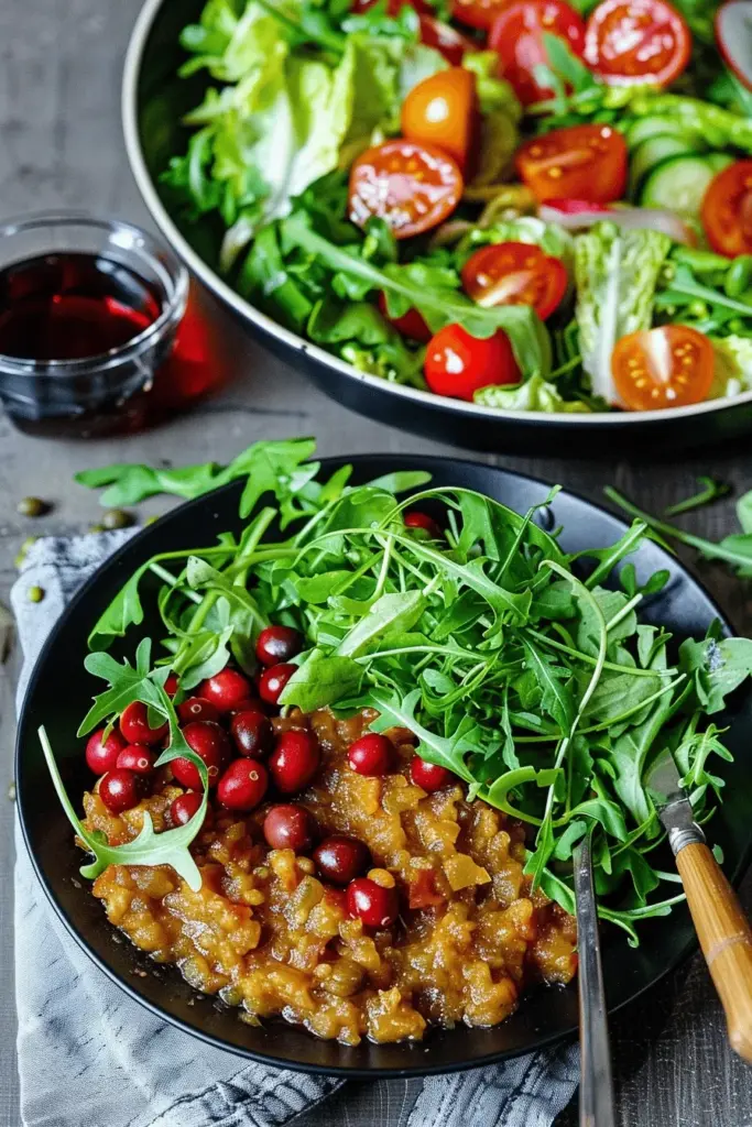 Roter Linsensalat mit Rucola – einfach und orientalisch