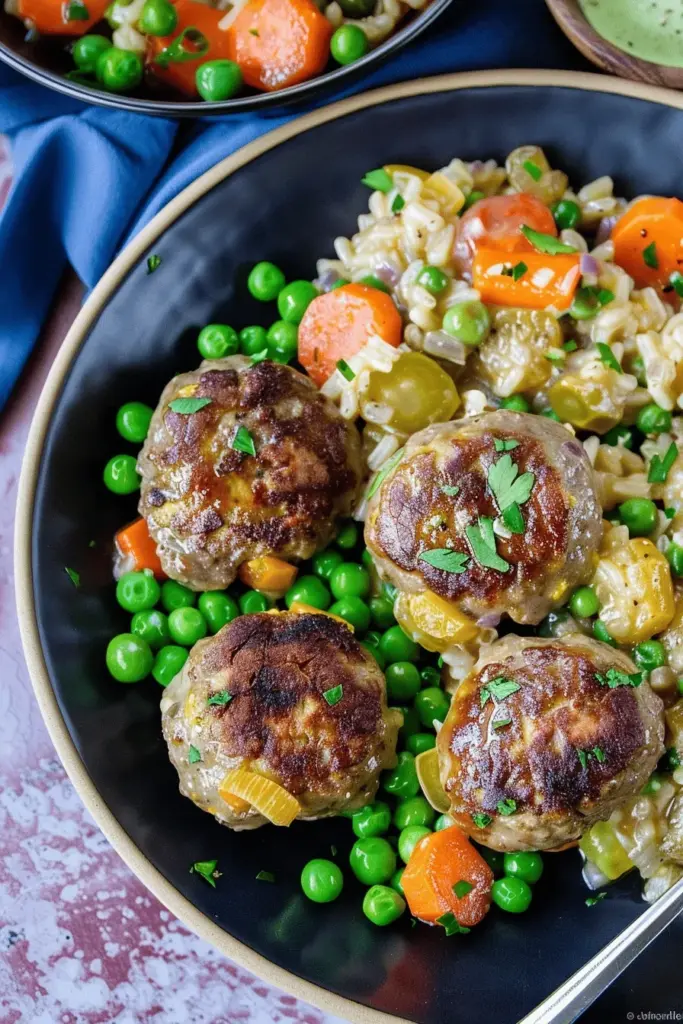 Saftige Frikadellen mit Gemüse