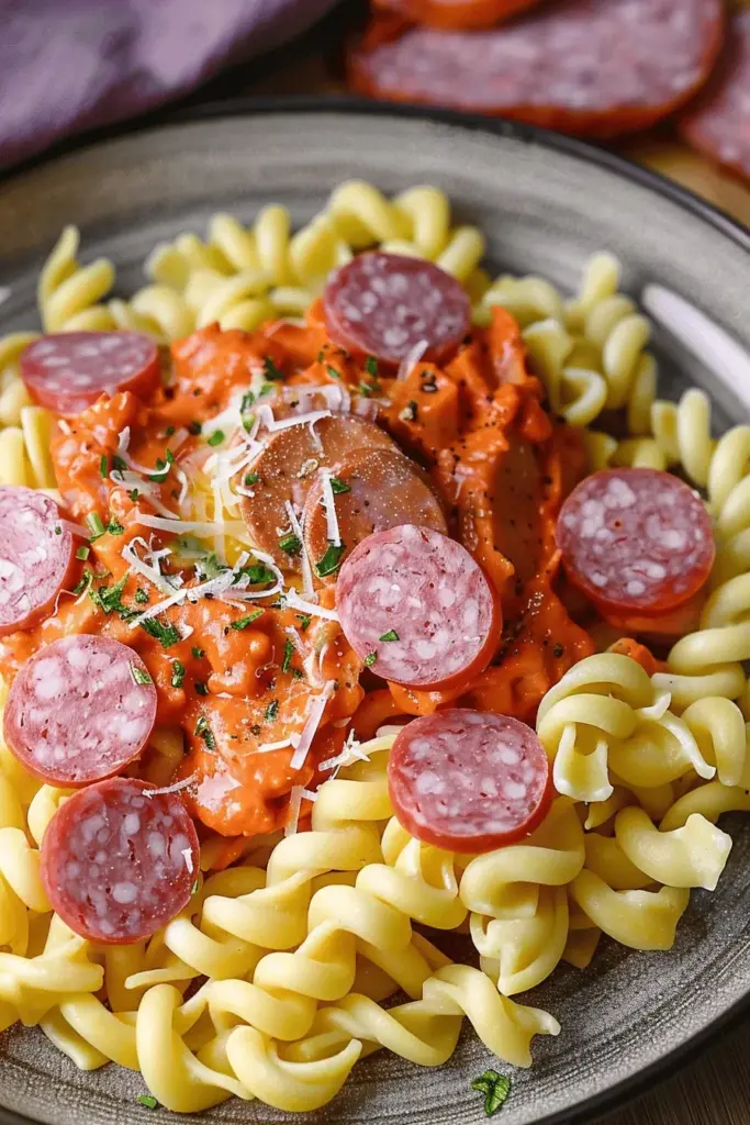 Turboschnelle Nudeln mit cremiger Tomatensauce