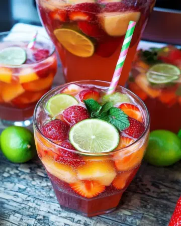 Alkoholfreie Erdbeerbowle