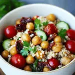 Couscous-Salat mit Kichererbsen