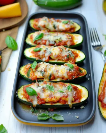 Gefüllte Zucchini mit Hähnchen Img