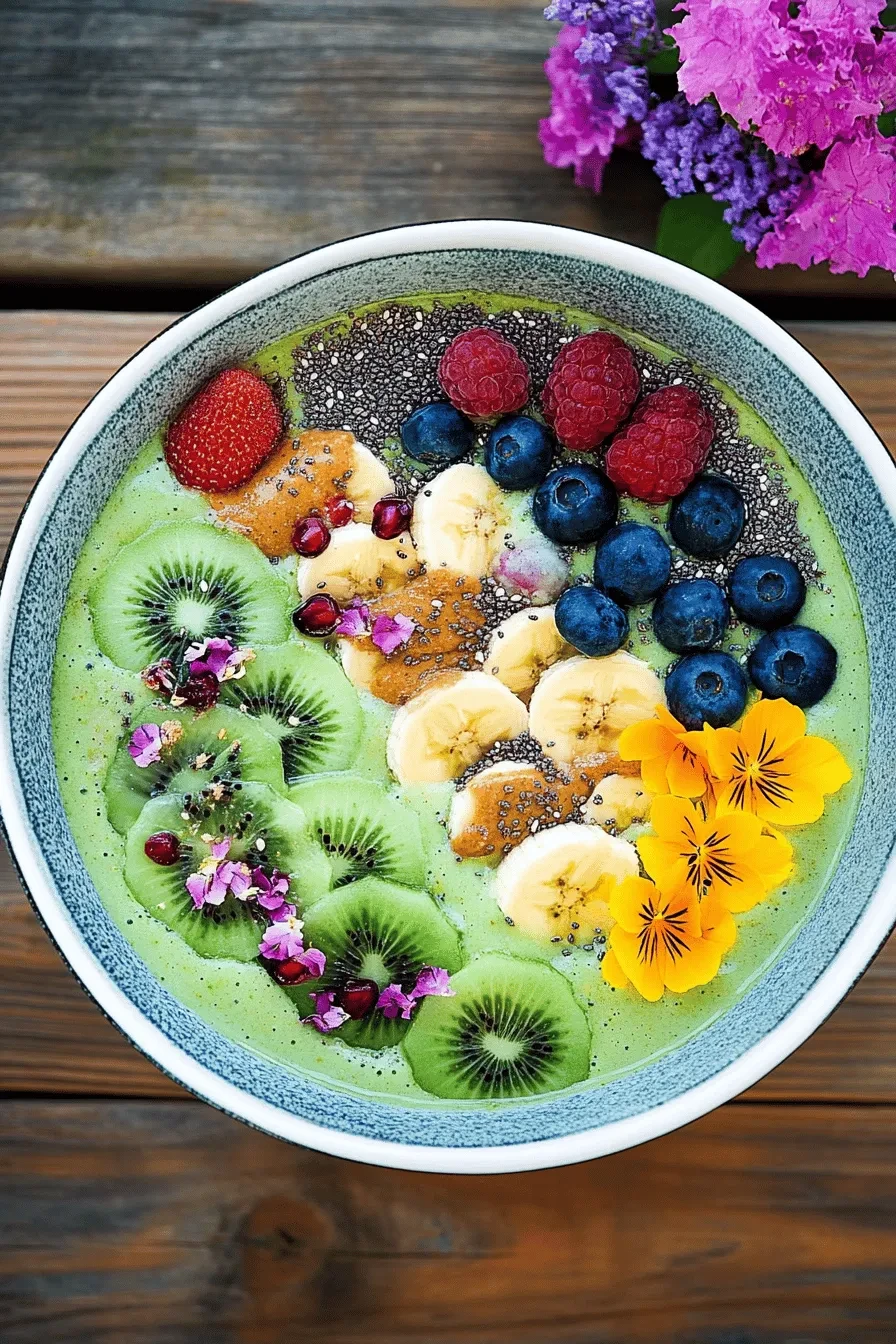 Grüne Smoothie Bowl – gesundes Frühstück