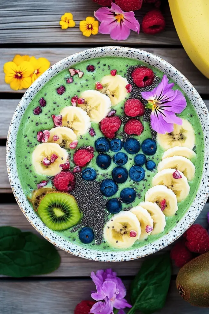 Grüne Smoothie Bowl – gesundes Frühstück