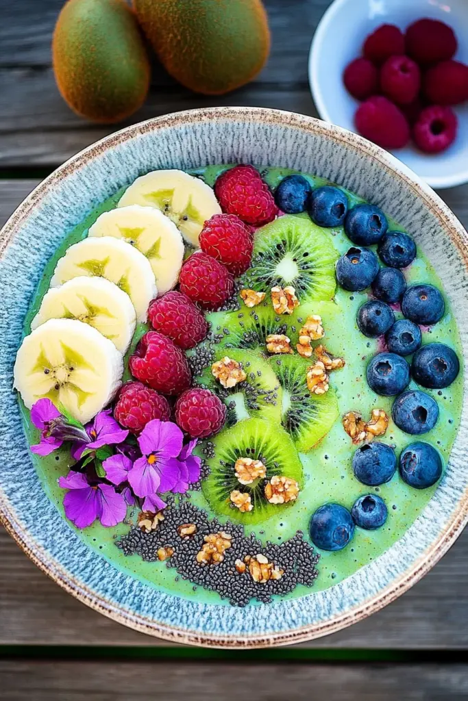 Grüne Smoothie Bowl – gesundes Frühstück