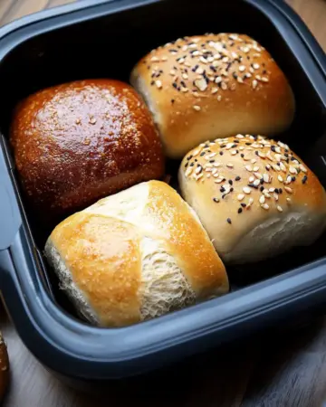 Heißluftfritteuse – Brötchen aufbacken Img