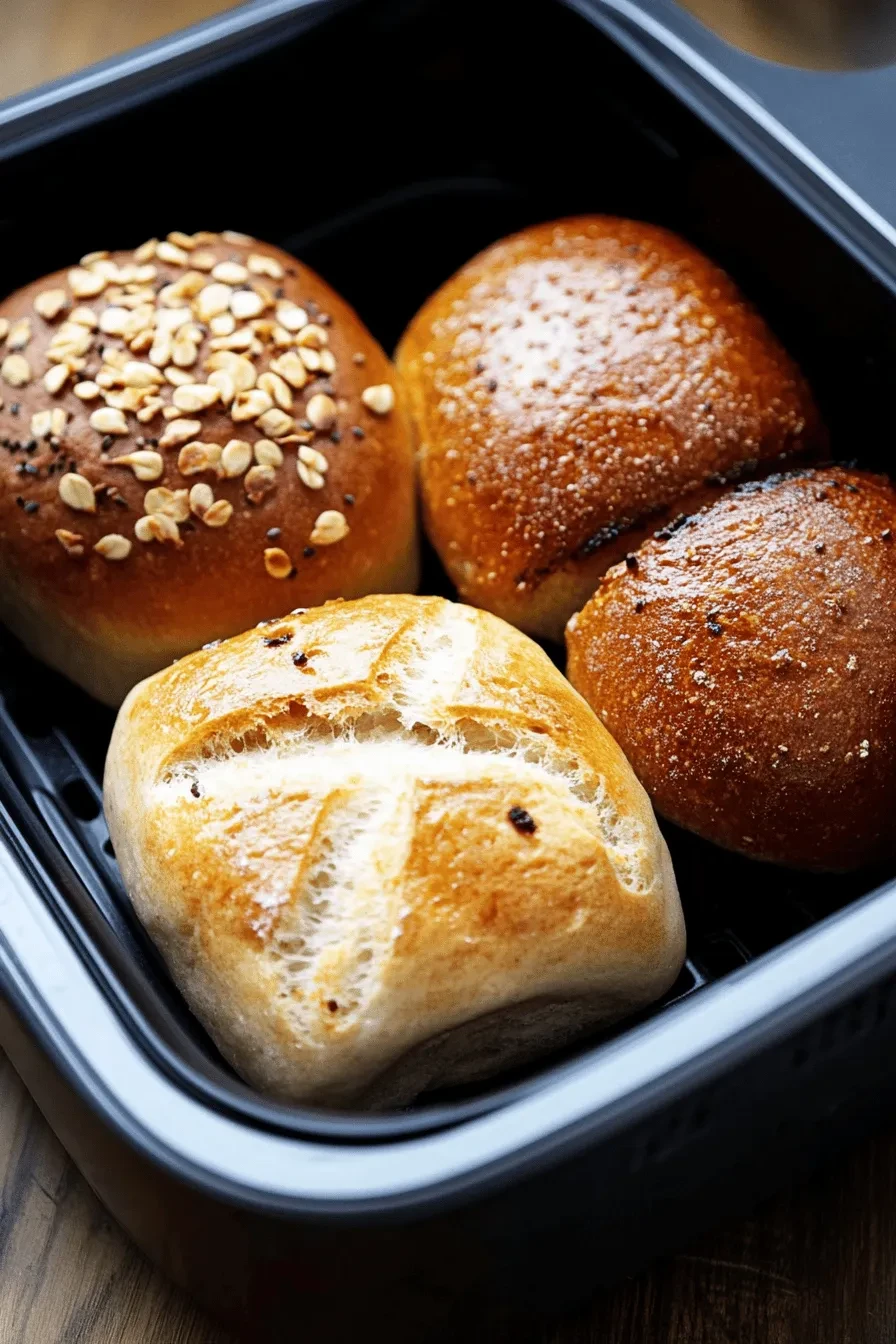 Heißluftfritteuse – Brötchen aufbacken