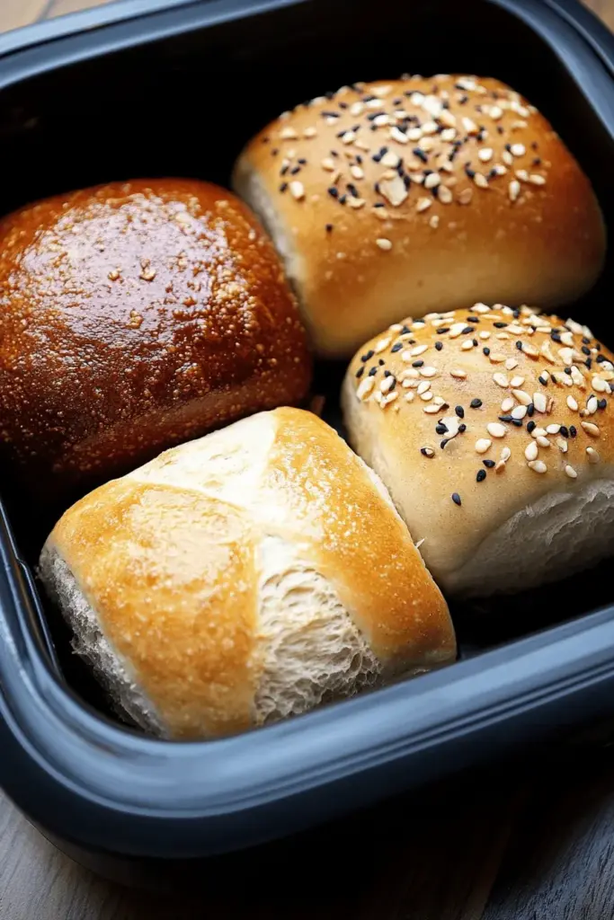 Heißluftfritteuse – Brötchen aufbacken