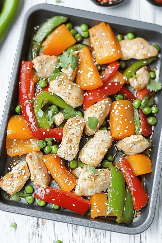 Low Carb Hähnchen-Gemüse – Ein-Blech-Rezept