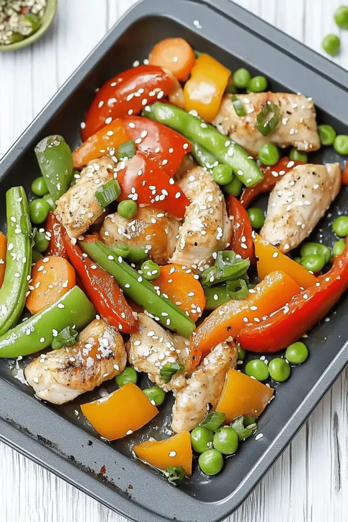 Low Carb Hähnchen-Gemüse – Ein-Blech-Rezept