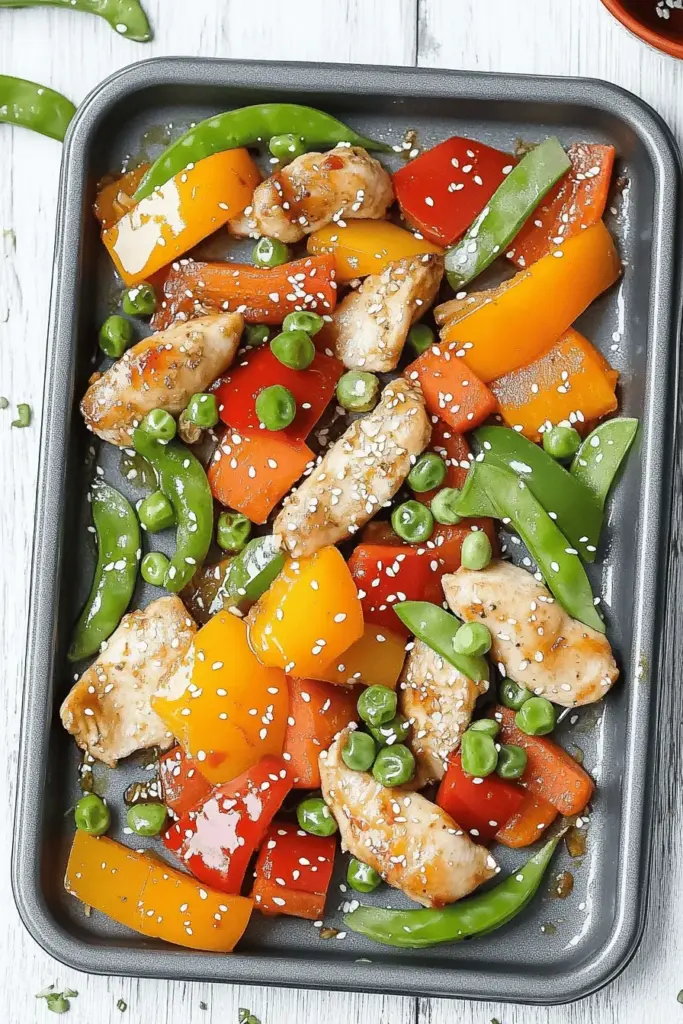 Low Carb Hähnchen-Gemüse – Ein-Blech-Rezept