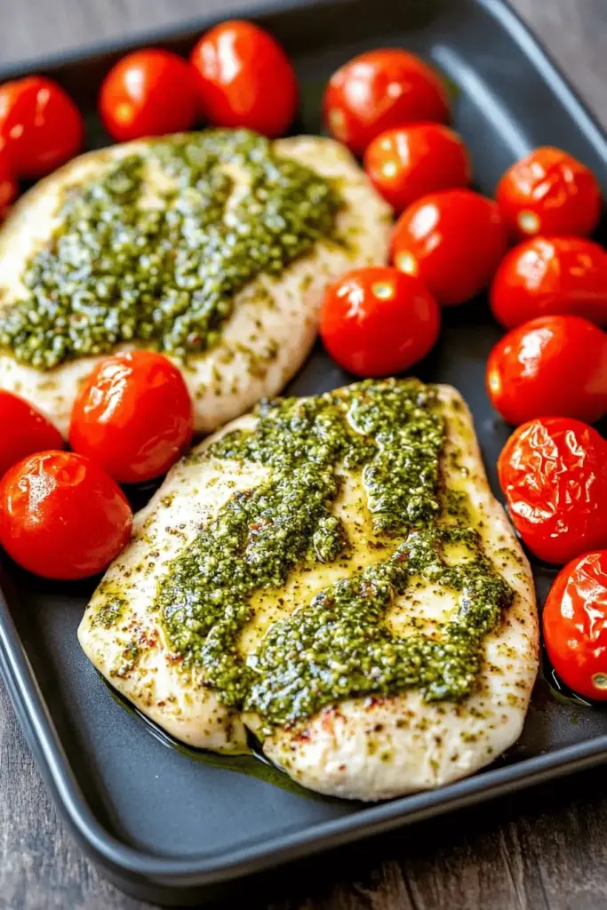 Pesto-Hähnchen mit 3 Zutaten