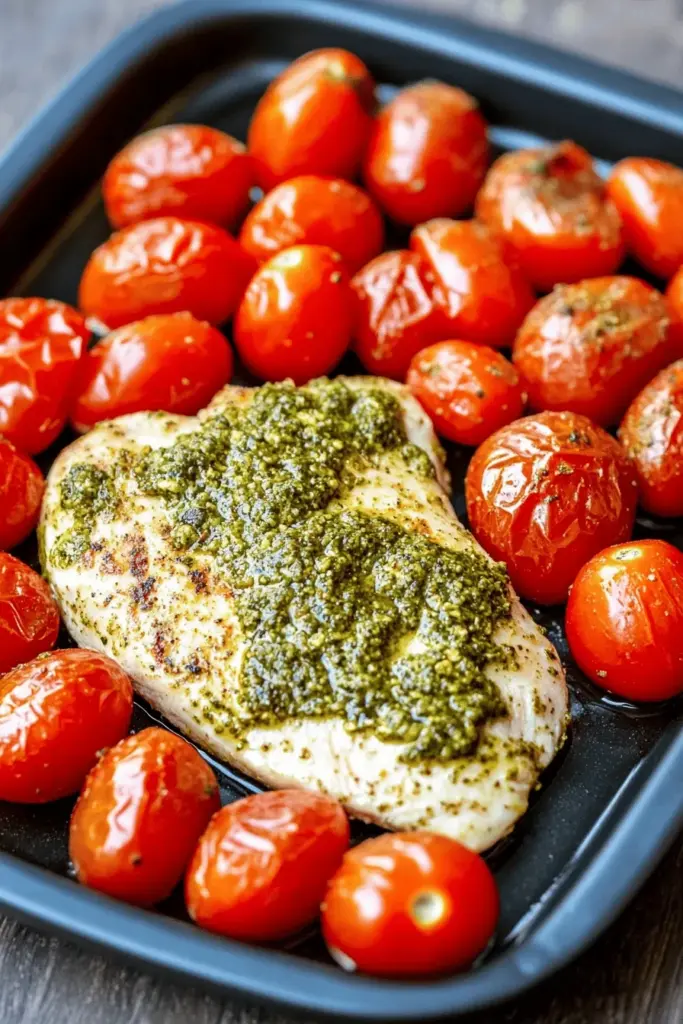Pesto-Hähnchen mit 3 Zutaten