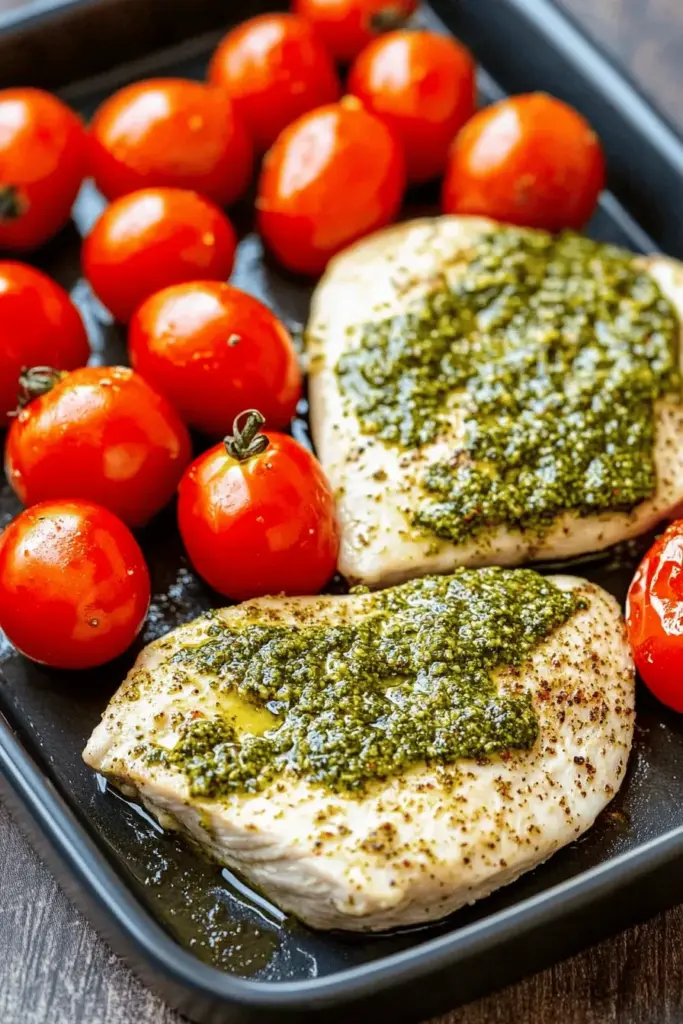 Pesto-Hähnchen mit 3 Zutaten