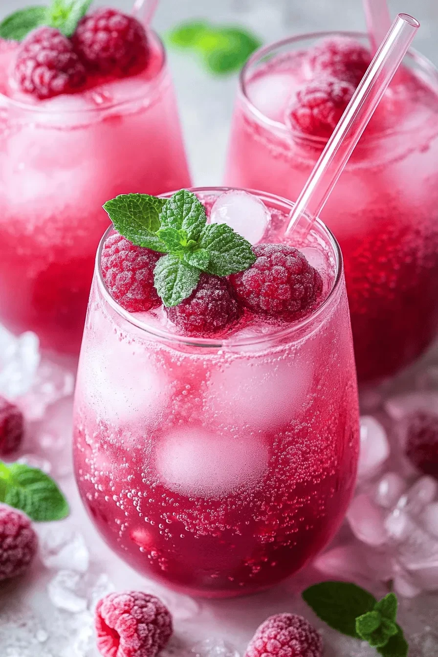 Pink Drink – das Trendgetränk mit Himbeeren