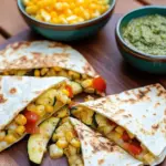 Quesadillas mit Zucchini aus dem Ofen
