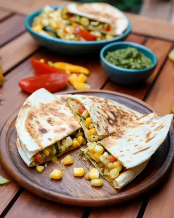 Quesadillas mit Zucchini aus dem Ofen