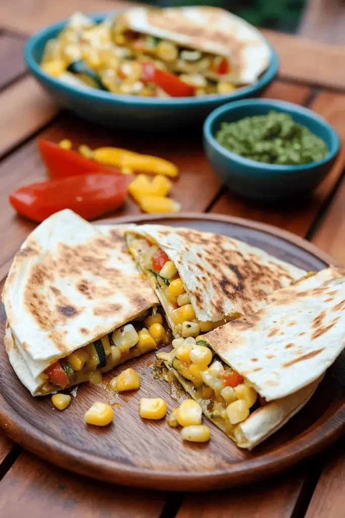 Quesadillas mit Zucchini aus dem Ofen