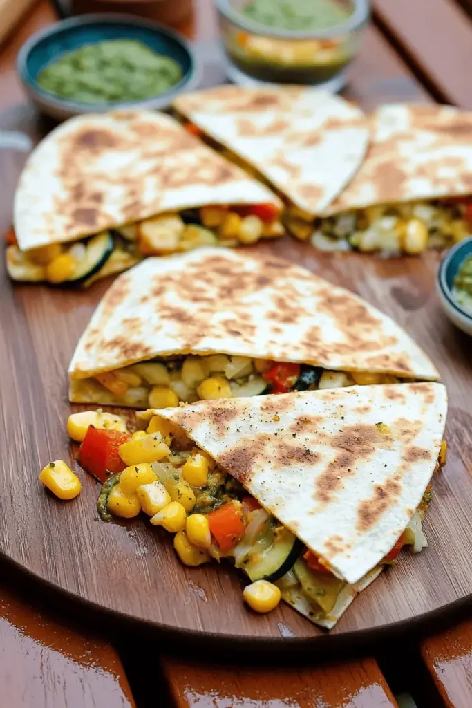 Quesadillas mit Zucchini aus dem Ofen