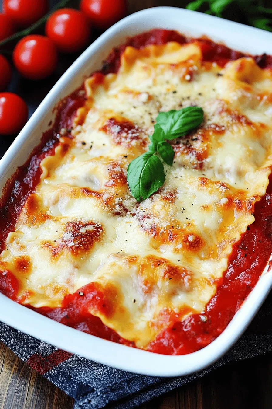 Ravioliauflauf mit Tomatensauce
