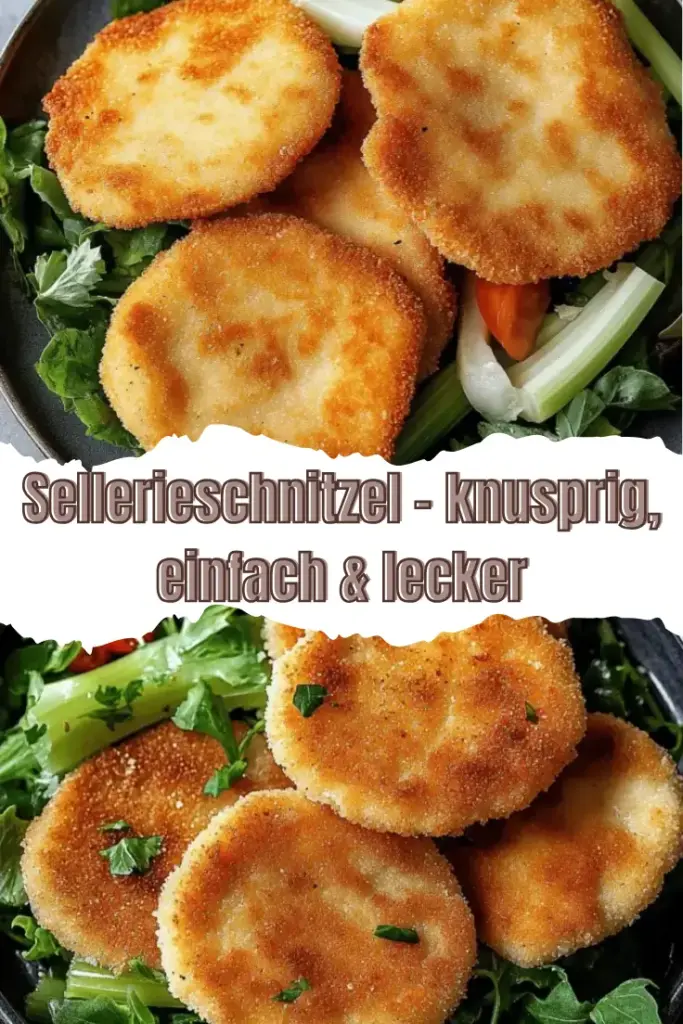 Sellerieschnitzel – knusprig, einfach & lecker Pin
