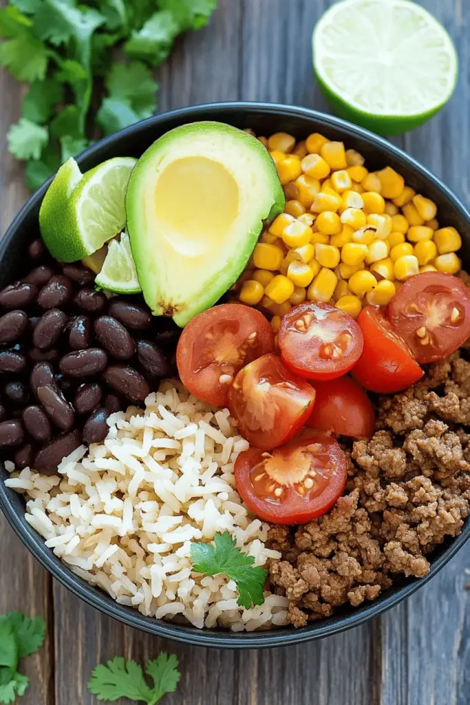Taco Bowl mit Hackfleisch