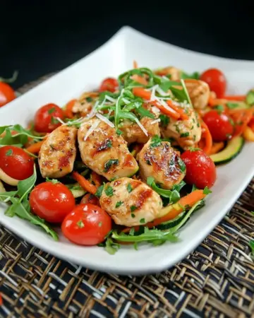 Zoodles mit Hähnchen & Rucola Img