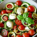 Zucchini-Salat mit Tomaten und Zoodles