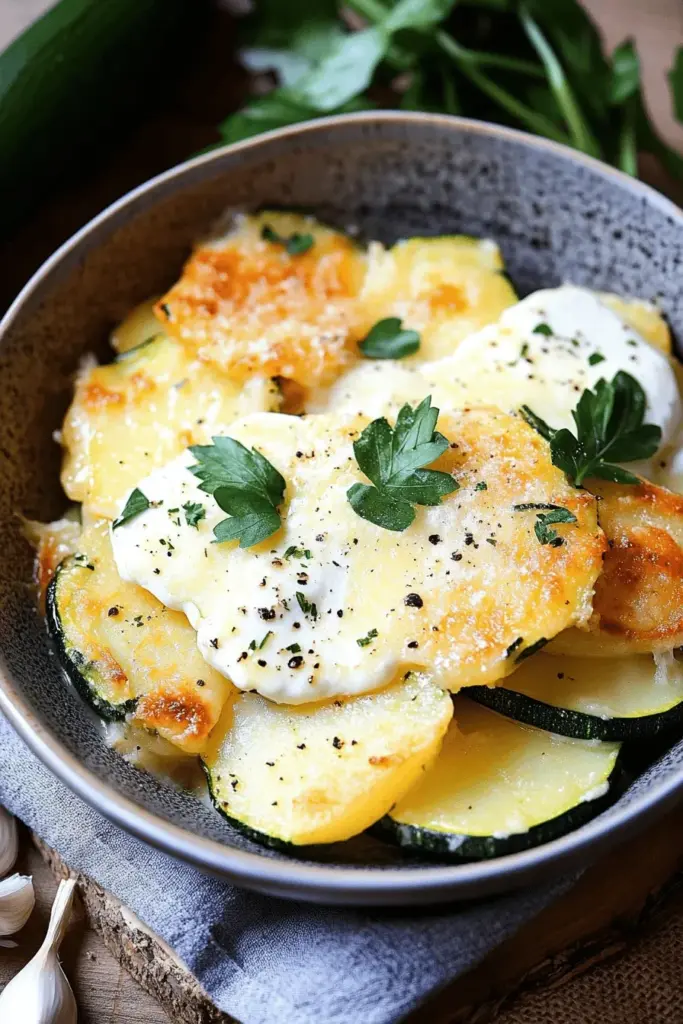 Zucchiniauflauf mit Kartoffeln