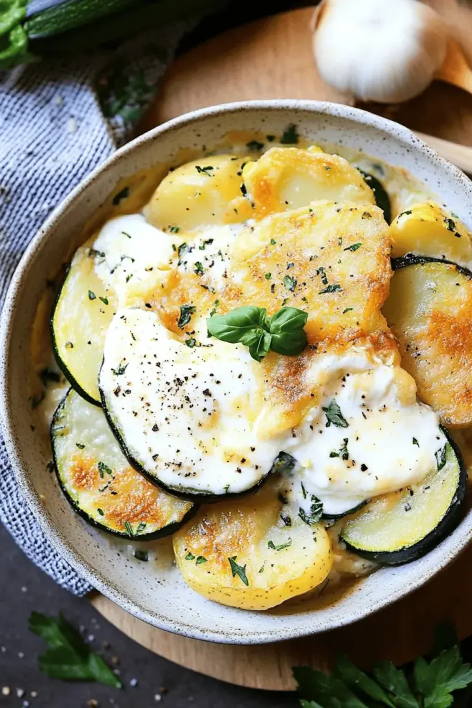 Zucchiniauflauf mit Kartoffeln